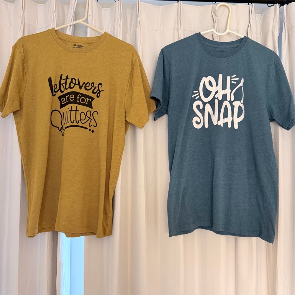 2 graphic tee bundle Large thanksgiving office matching costume